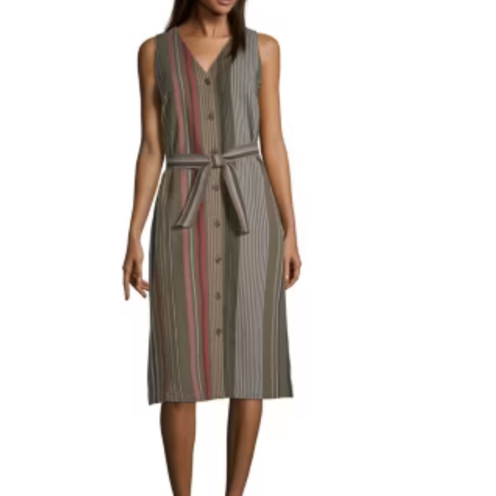 Stripped safari Paris dress